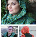 Calash Hooded Scarf Free Knitting Pattern