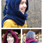 Curving Lattice Hooded Scarf Free Knitting Pattern