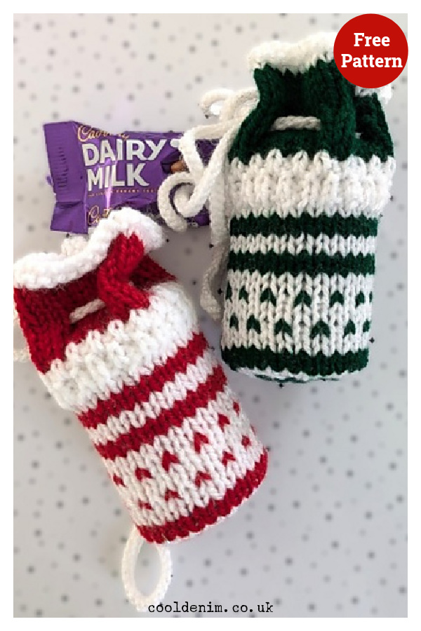 Gift Bag Free Knitting Pattern