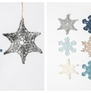 Holiday Frost Snowflakes Free Knitting Pattern