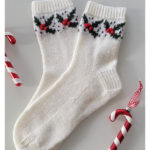 Holly Christmas Socks Free Crochet Pattern