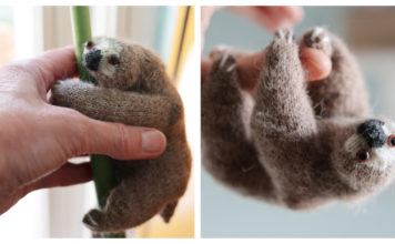 Little Sloth Amigurumi Free Knitting Pattern