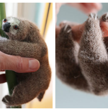 Little Sloth Amigurumi Free Knitting Pattern