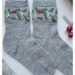 Mistletoe Socks Free Knitting Pattern
