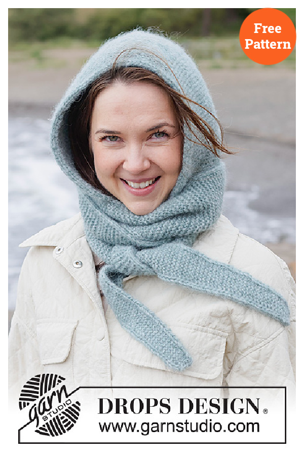 Misty Fjord Hood Free Knitting Pattern