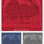 Turkey Dishcloth or Afghan Square Free Knitting Pattern