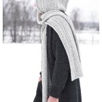 Väylä hooded scarf Free Knitting Pattern