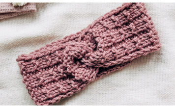 Waffle Stitch Headband Free Knitting Pattern