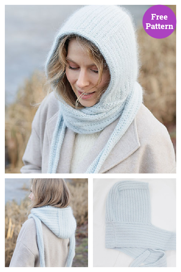 Winter Hug Hood Free Knitting Pattern