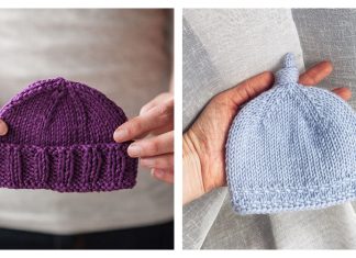 10+ Simple Baby Hat Knitting Patterns