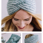 Arctic Shimmer Brioche Headband Free Knitting Pattern
