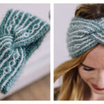 Arctic Shimmer Brioche Headband Free Knitting Pattern