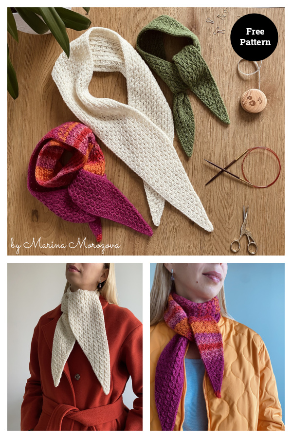Bescarfed Scarf Free Knitting Pattern