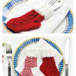 Christmas Cutlery Holders Knitting Pattern