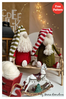 Christmas Gnomes Knitting Patterns Page Of