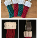 Cutlery Sleeve Free Knitting Pattern