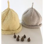 Easy Knit Top Knot Baby Beanie Knitting Pattern