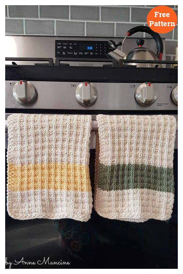 Eco-Friendly Kitchen Towel Free Knitting Pattern