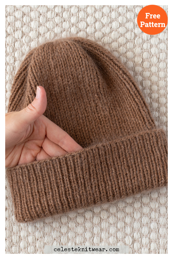 Fallen Leaves Hat Free Knitting Pattern