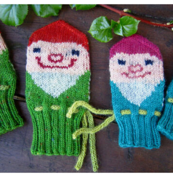 Gnome Mittens Free Knitting Pattern Gnome Mittens Free Knitting Pattern