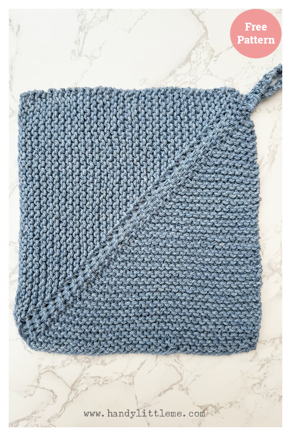 Mitered Square Dishcloth Free Knitting Pattern