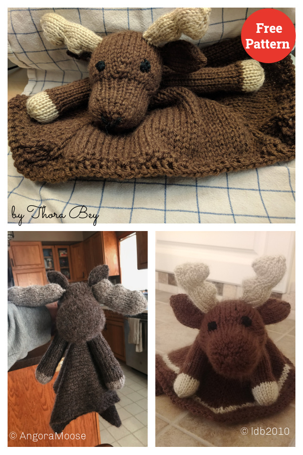 Moose Lovie Free Knitting Pattern