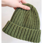 Ribbed Beanie Free Knitting Pattern