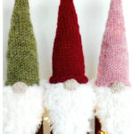 Santa Gnome Bottle Toppers Free Knitting Pattern