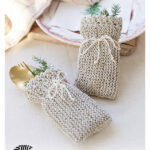 Santa’s Silverware Bags Free Knitting Pattern