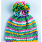 Simple Baby Beanie Hat Free Knitting Pattern