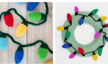 String Christmas Lights Free Knitting Pattern