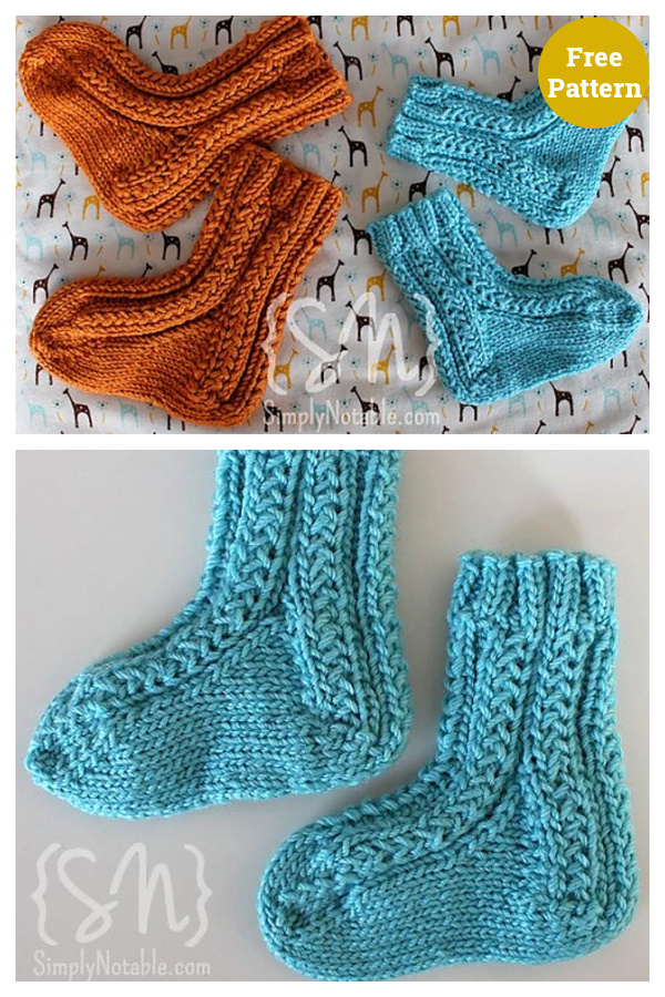 Textured Tootsies Baby Socks Free Knitting Pattern