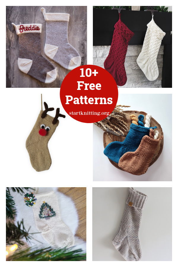 10+ Christmas Stocking Free Knitting Patterns 