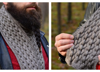 Chained Up Scarf Free Knitting Pattern