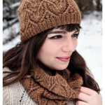 Chouette Chevron Lace Hat Free Knitting Pattern