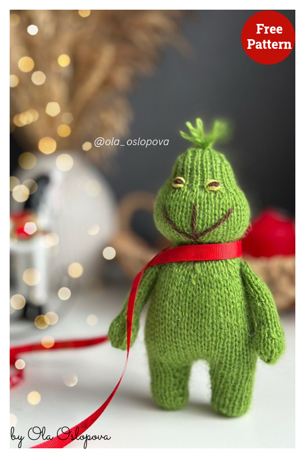 Christmas Grinch Free Knitting Pattern