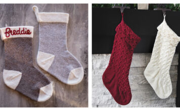 Christmas Stocking Free Knitting Patterns