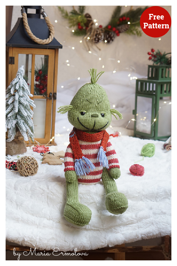 Grinch Free Knitting Pattern