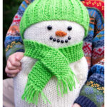 Plush Snowman Free Knitting Pattern