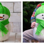 Plush Snowman Free Knitting Pattern