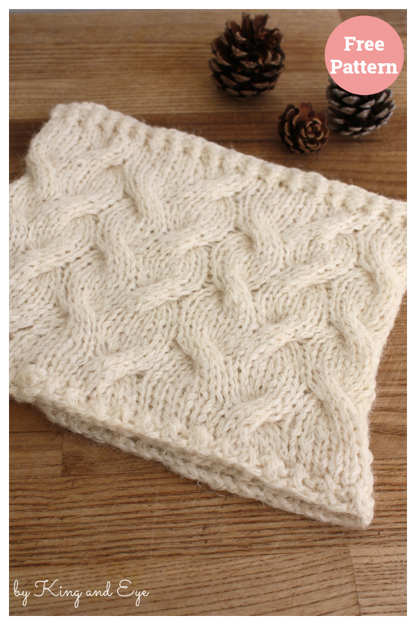 Sastrugi Cabled Cowl Free Knitting Pattern