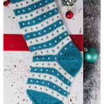 Snow Flurry Stocking Free Knitting Pattern