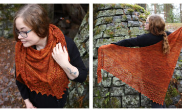 Autumn Song Shawl Free Knitting Pattern