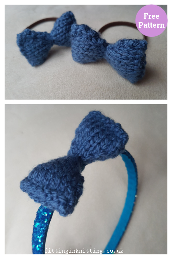Bow Free Knitting Pattern