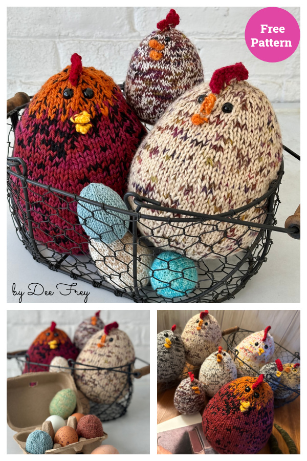 Chicken and Egg Free Knitting Pattern