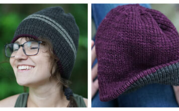 Dichotomy Reversible Beanie Hat Free Knitting Pattern