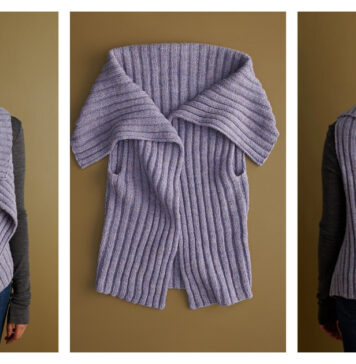 Easy Breezy Vest Free Knitting Pattern