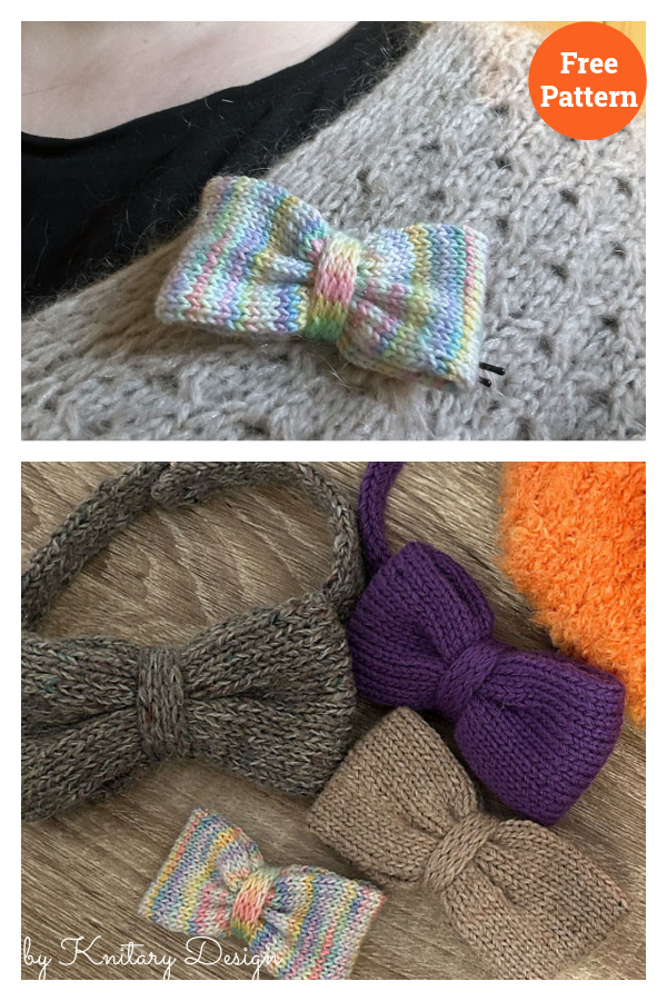 Ezy Bowtie Free Knitting Pattern