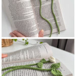 Floral Bookmark Knitting Pattern