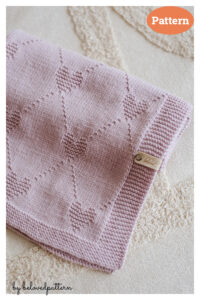 Heart Baby Blanket Knitting Pattern
